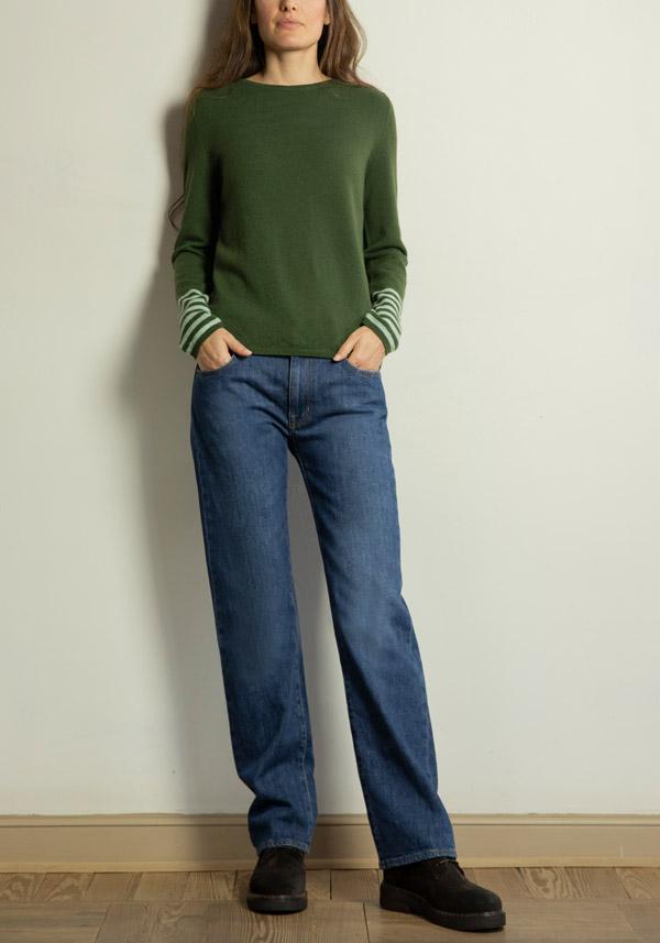 Rose & Lini PS. DON’T FORGET ME “GINEVRA” DENIM STRAIGHT LEG JEANS