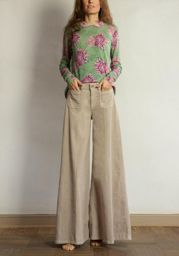 Rose & Lini PS. DON’T FORGET ME “GRACE DYED” WIDE LEG PANTS AVANA