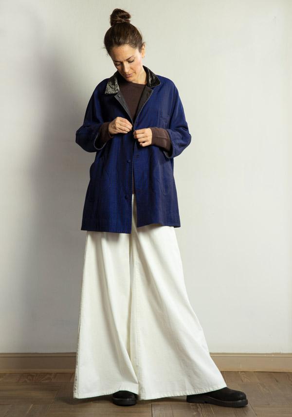Rose & Lini PS. DON’T FORGET ME “GRACE DYED” WIDE LEG PANTS MILK