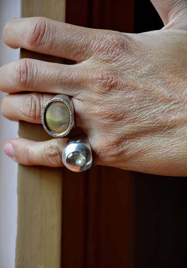 Rose & Lini ROSAMARIA SILVER GOLD & DIAMONDS “AMANI” RING