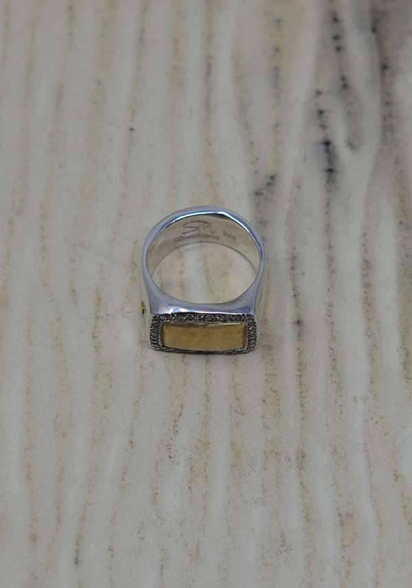Rose & Lini ROSAMARIA SILVER GOLD & DIAMONDS “NASMA” RING