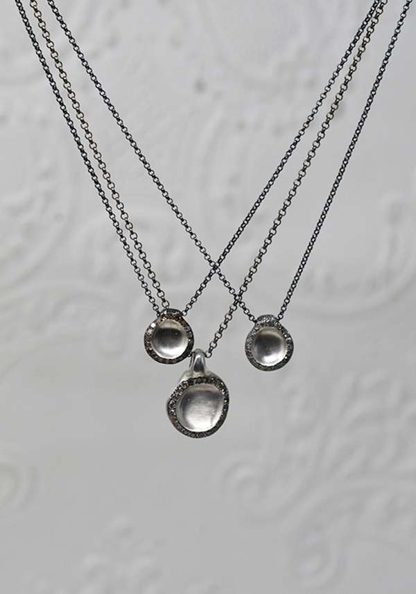 Rose & Lini ROSAMARIA SMALL COGNAC DIAMONDS PENDANT NECKLACE