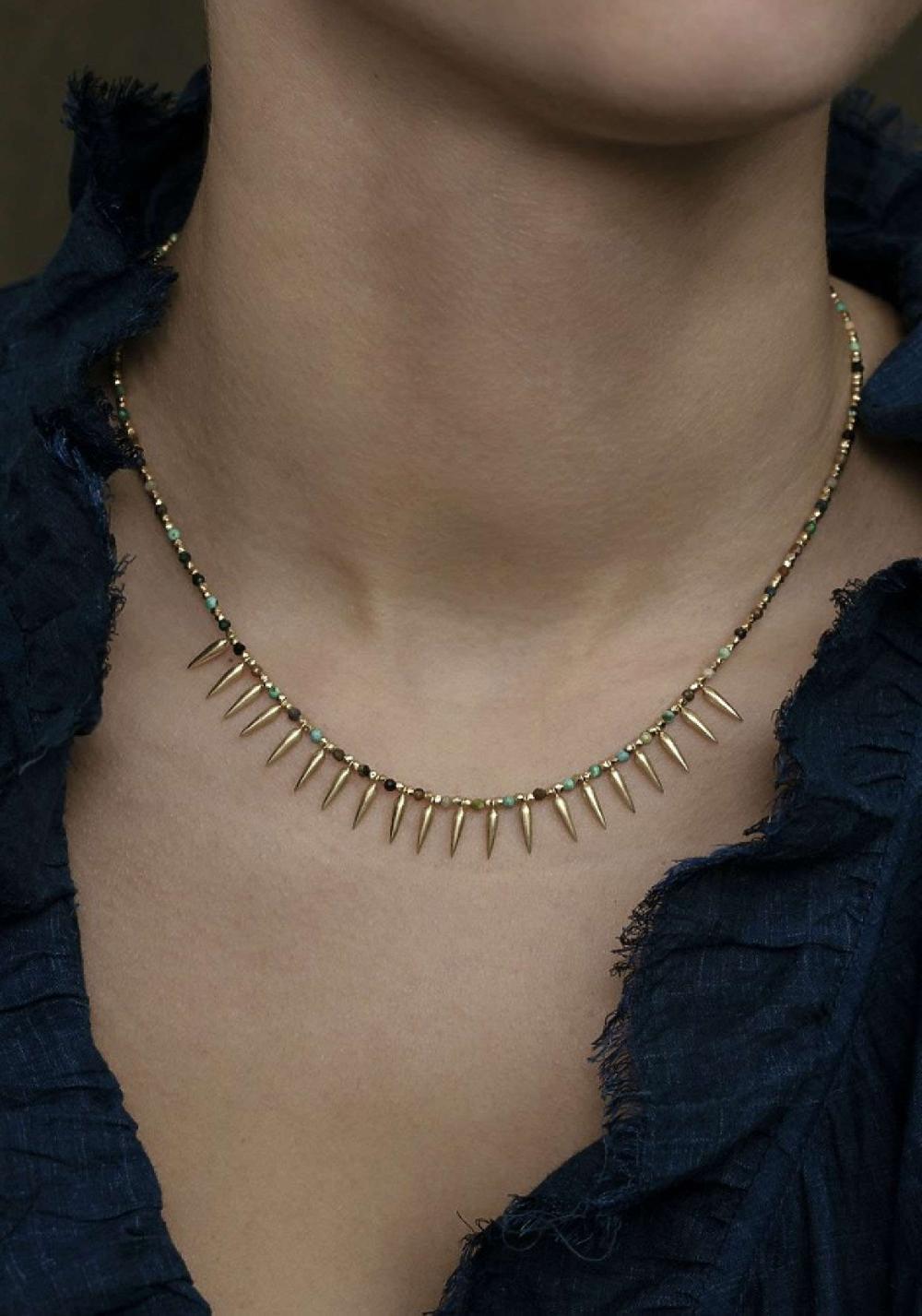 Rose & Lini 5 OCTOBRE “HAWK” TURQUOISE NECKLACE