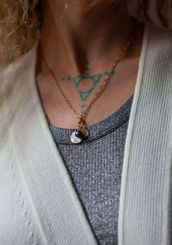 Rose & Lini 5 OCTOBRE “HOLLY D” GOLD & SILVER NECKLACE