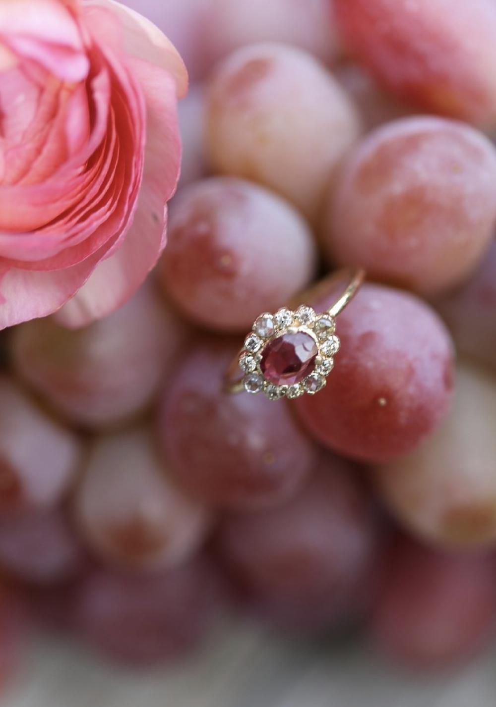 Rose & Lini 5 OCTOBRE “MALLORY” GOLD & PINK SPINEL RING