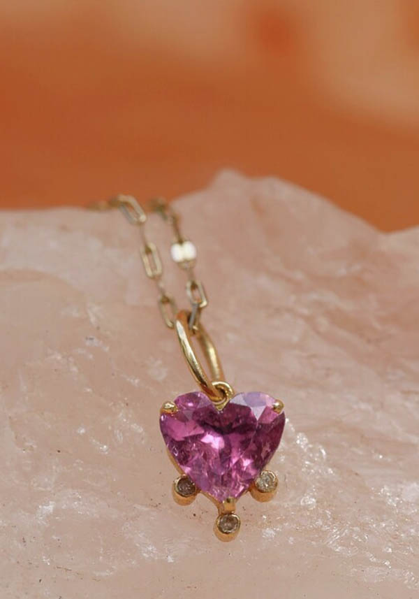 Rose & Lini 5 OCTOBRE “NAO” HEART PENDANT NECKLACE