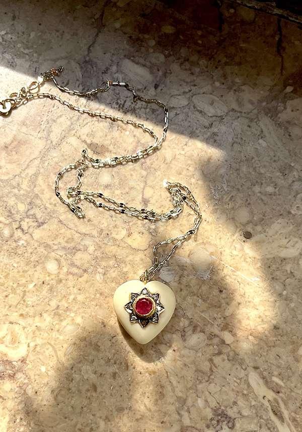 Rose & Lini 5 OCTOBRE “ROSIE” GOLD PENDANT NECKLACE