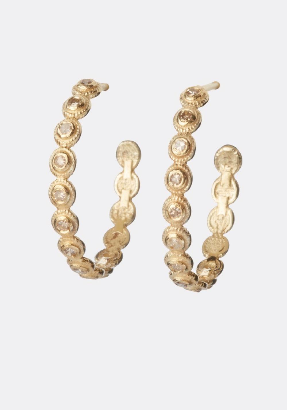 Rose & Lini 5 OCTOBRE “SUNY XL” GOLD HOOP EARRINGS