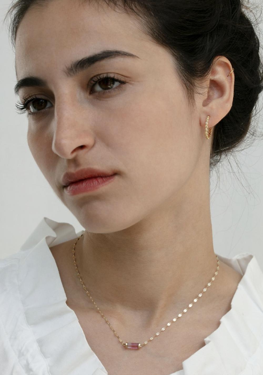 Rose & Lini 5 OCTOBRE “SUNY XL” GOLD HOOP EARRINGS