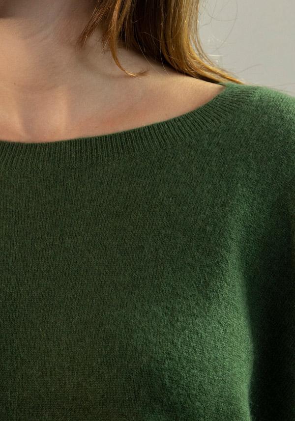 Rose & Lini ABSOLUT CASHMERE “PONCHO ASTRID” ARTICHOKE
