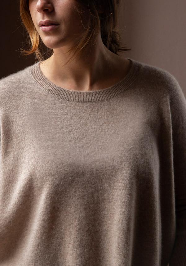 Rose & Lini ABSOLUT CASHMERE “PONCHO ASTRID” CHESTNUT