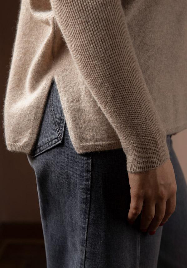 Rose & Lini ABSOLUT CASHMERE “PONCHO ASTRID” CHESTNUT