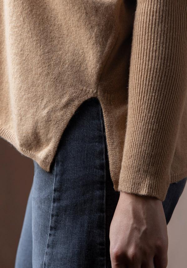 Rose & Lini ABSOLUT CASHMERE “PONCHO CAMILLE” CAMEL