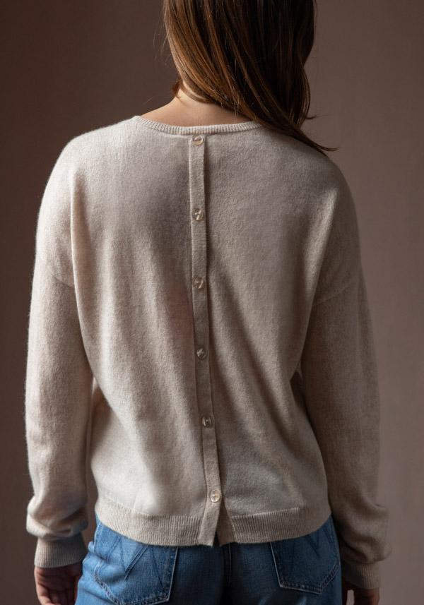 Rose & Lini ABSOLUT CASHMERE “PULL LISA” WHEAT