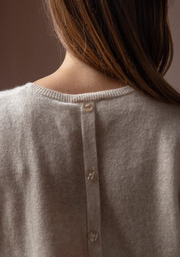 Rose & Lini ABSOLUT CASHMERE “PULL LISA” WHEAT