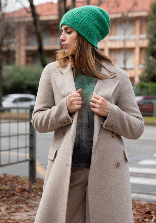 Rose & Lini ALMAROSA WOOL “COAT 535” TAUPE