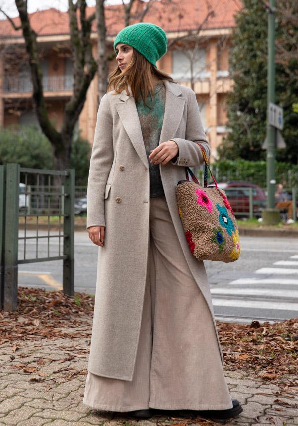 Rose & Lini ALMAROSA WOOL “COAT 535” TAUPE