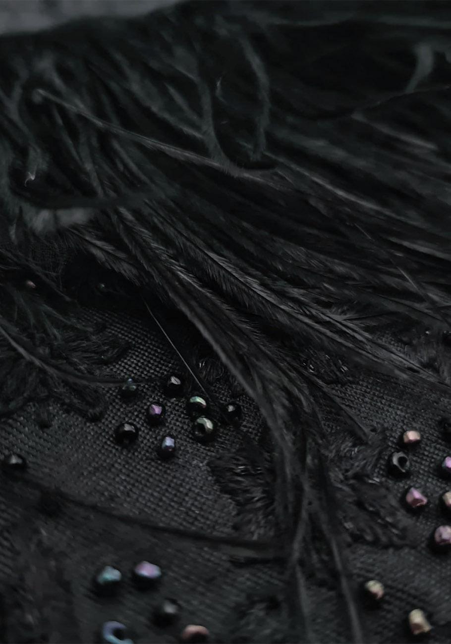 Rose & Lini AN AN LONDREE SILK “DOUBLE BAG WFO” BLACK