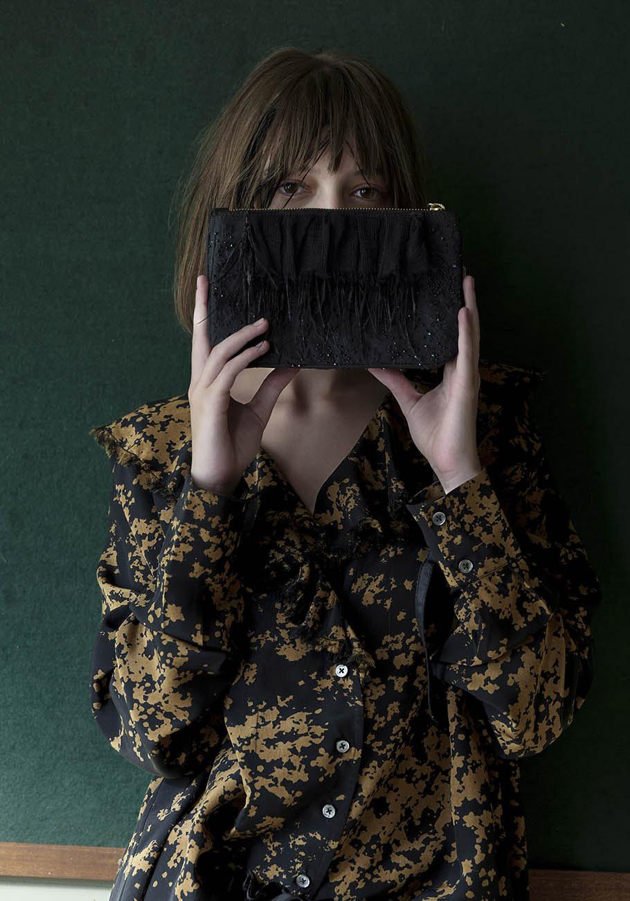 Rose & Lini AN AN LONDREE SILK “DOUBLE BAG WFO” BLACK