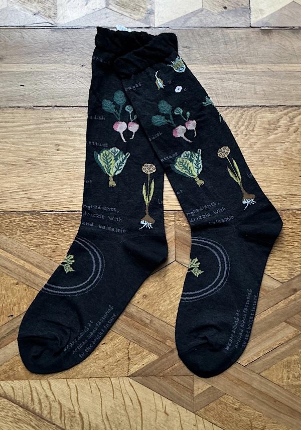Rose & Lini ANTIPAST COTTON “SALAD” AS-221 SOCKS BLACK
