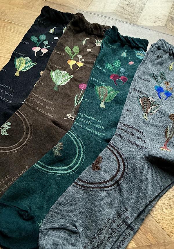 Rose & Lini ANTIPAST COTTON “SALAD” AS-221 SOCKS GREEN