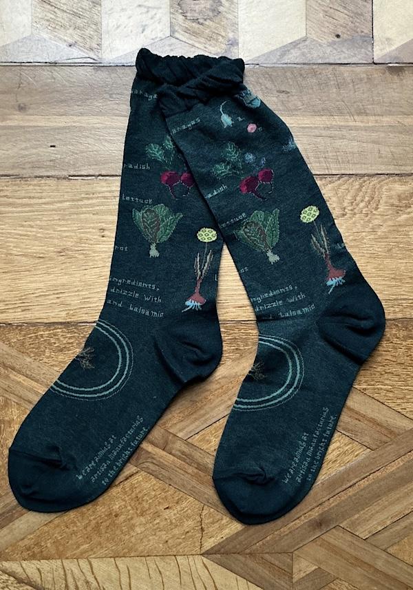 Rose & Lini ANTIPAST COTTON “SALAD” AS-221 SOCKS GREEN
