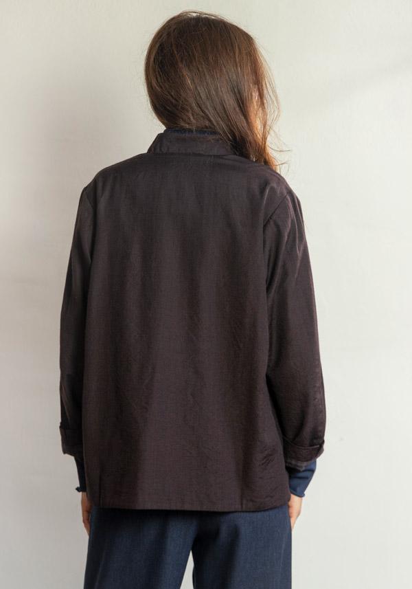 Rose & Lini AODRESS COTTON “JACKET 14” DARK BROWN