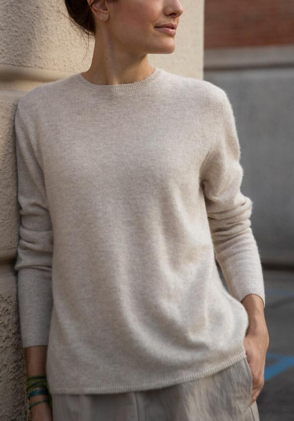 Rose & Lini APUNTOB CASHMERE & ALPACA “PULL 1889” SAND