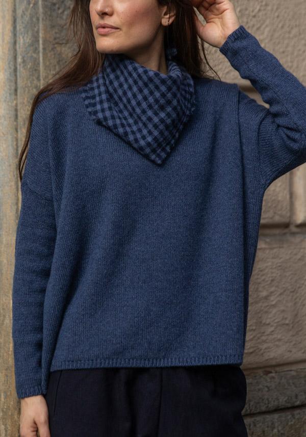 Rose & Lini APUNTOB CASHMERE “STOLE 1908” BLUE