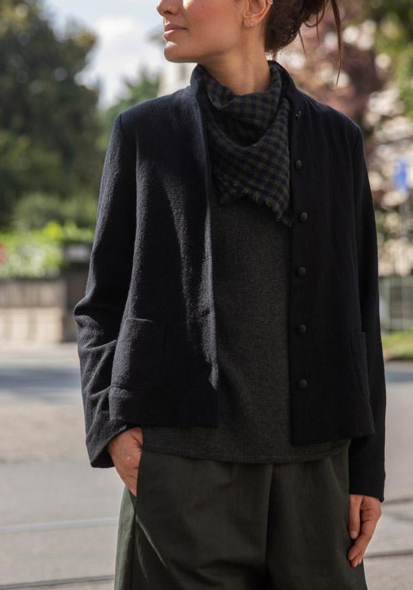 Rose & Lini APUNTOB CASHMERE “STOLE 1908” FOREST GREEN