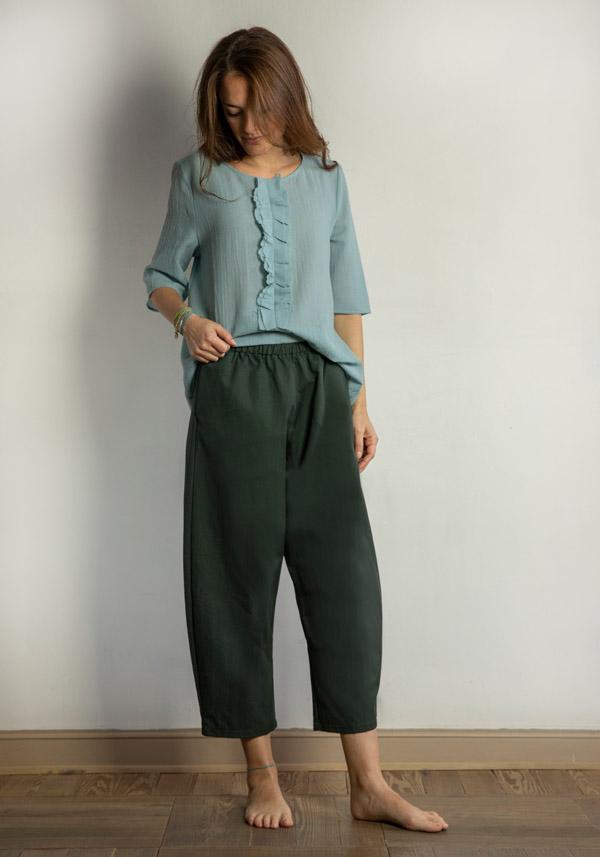 Rose & Lini APUNTOB COTTON “PANTS 540” FOREST
