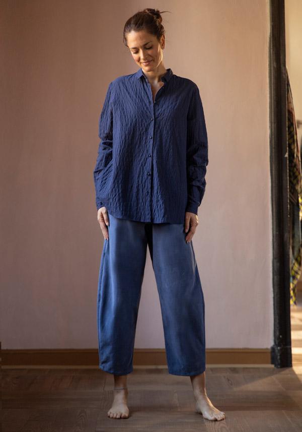 Rose & Lini APUNTOB COTTON “SHIRT 1895” NIGHT BLUE