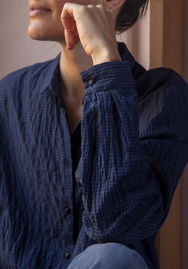 Rose & Lini APUNTOB COTTON “SHIRT 1895” NIGHT BLUE