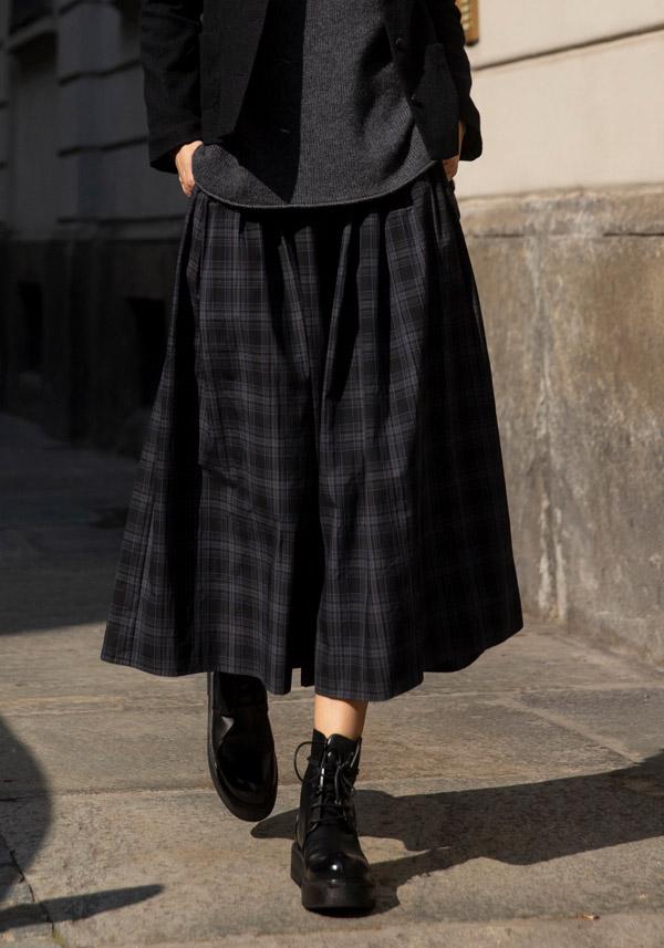 Rose & Lini APUNTOB COTTON “SKIRT 1883” ASPHALT GREY