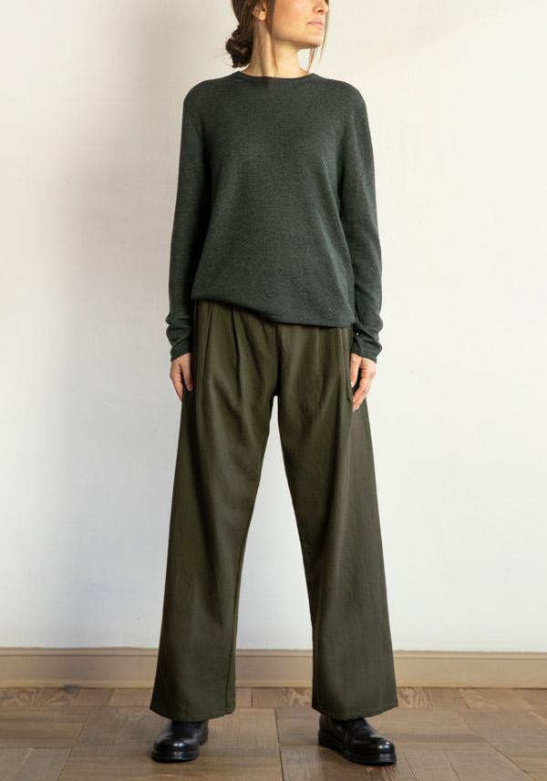 Rose & Lini APUNTOB COTTON & WOOL “PANTS 1382” MILITARY