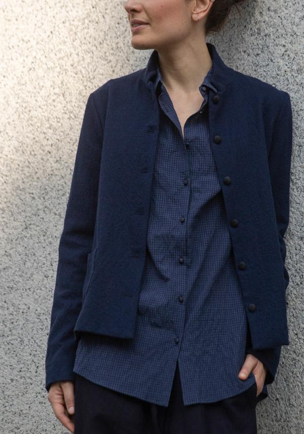 Rose & Lini APUNTOB VIRGIN WOOL “JACKET 1878” BLUE