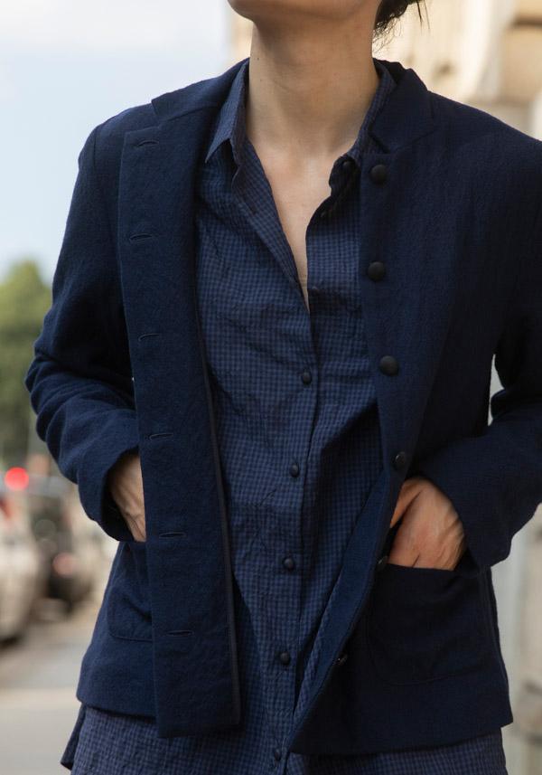 Rose & Lini APUNTOB VIRGIN WOOL “JACKET 1878” BLUE