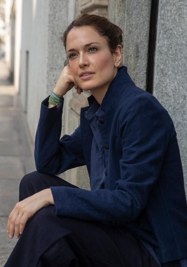 Rose & Lini APUNTOB VIRGIN WOOL “JACKET 1878” BLUE