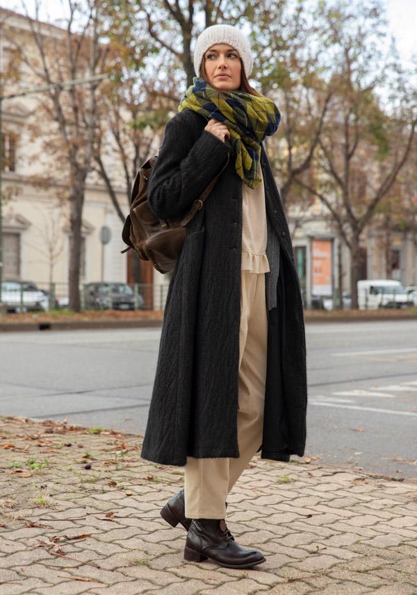 Rose & Lini APUNTOB WOOL & ANGORA “COAT 1812” FOREST