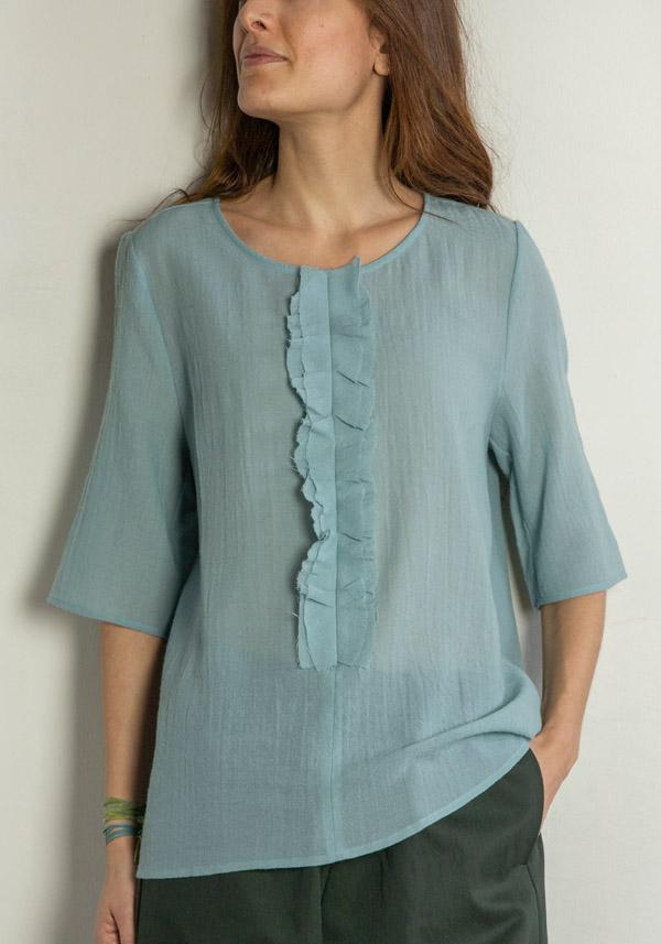 Rose & Lini APUNTOB WOOL “SHIRT 1845” SEA BLUE