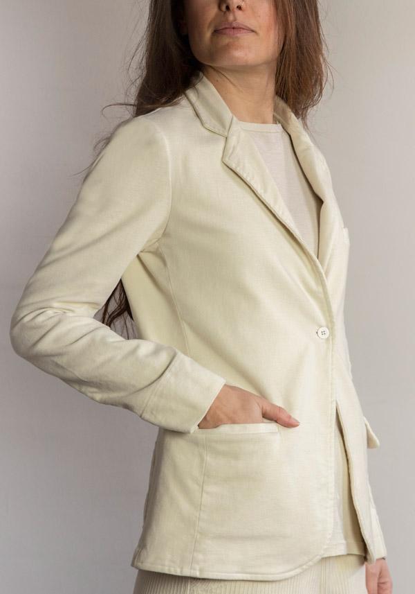Rose & Lini BARBARA TANI COTTON “JACKET 705 F02” FLOUR