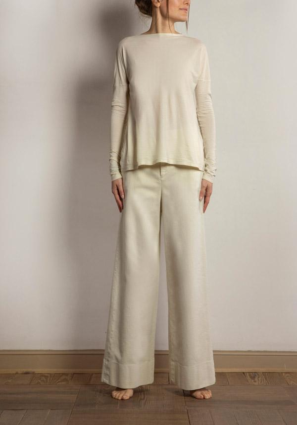 Rose & Lini BARBARA TANI COTTON “PANT 433 F02” FLOUR