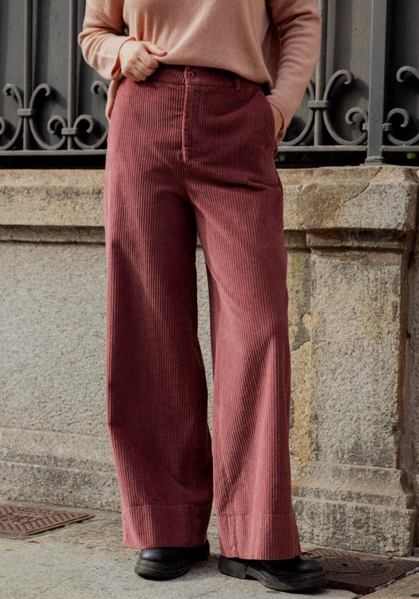 Rose & Lini BARBARA TANI COTTON “PANT 433 V03” TERRA