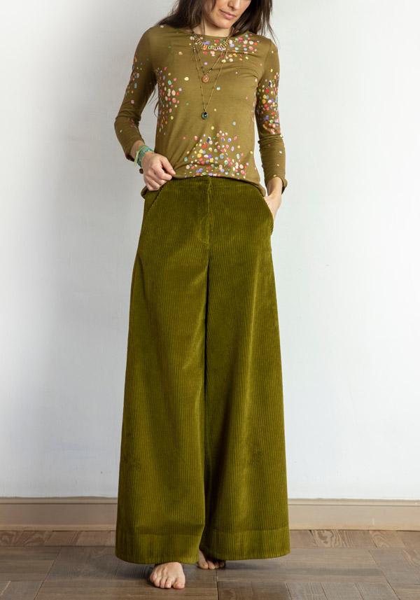 Rose & Lini BARBARA TANI COTTON “PANT 475 V03” CURRY