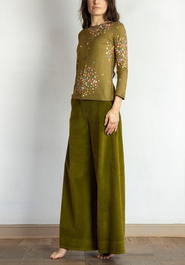 Rose & Lini BARBARA TANI COTTON “PANT 475 V03” CURRY