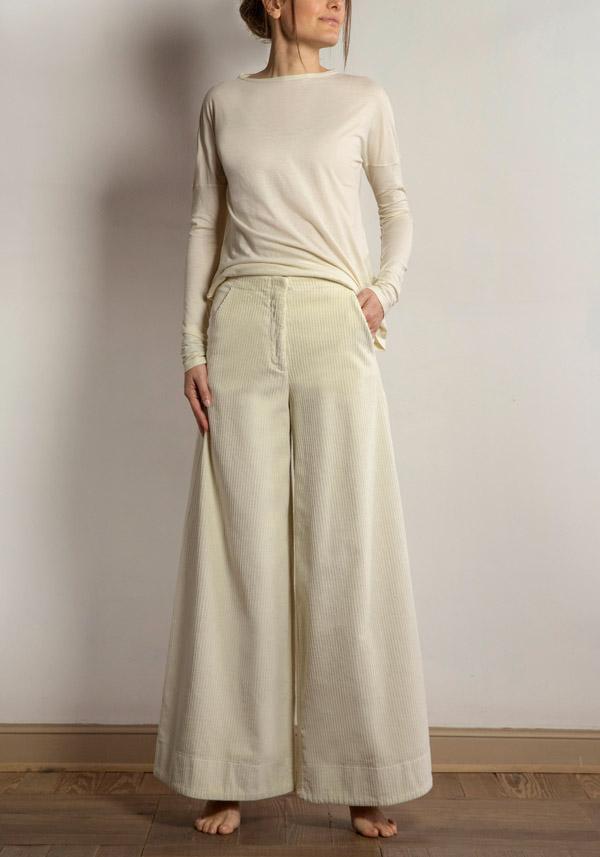 Rose & Lini BARBARA TANI COTTON “PANT 475 V03” FLOUR