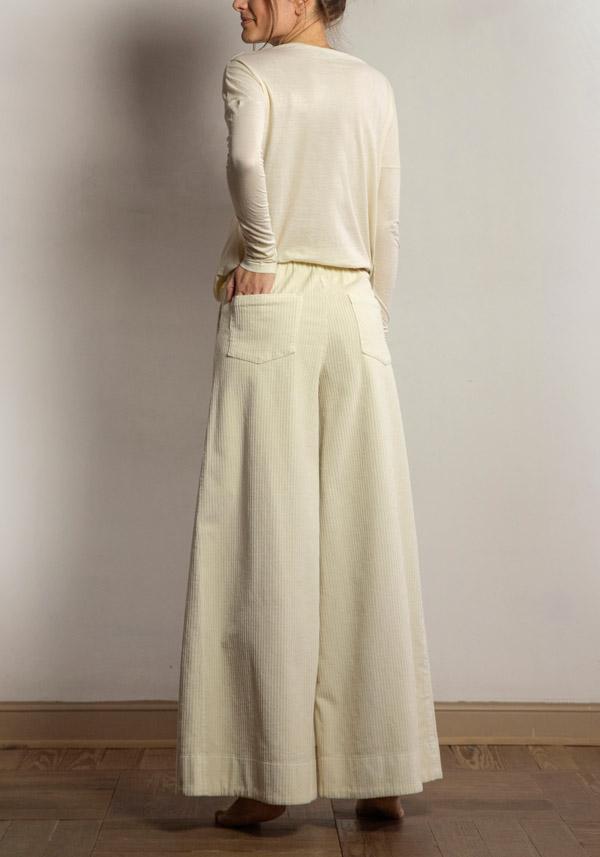 Rose & Lini BARBARA TANI COTTON “PANT 475 V03” FLOUR