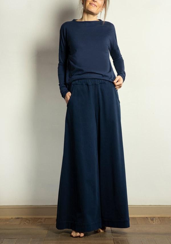 Rose & Lini BARBARA TANI COTTON “PANTS 457 C01” BLUE