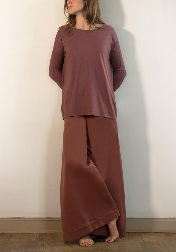 Rose & Lini BARBARA TANI COTTON “PANTS 457 C01” TERRA