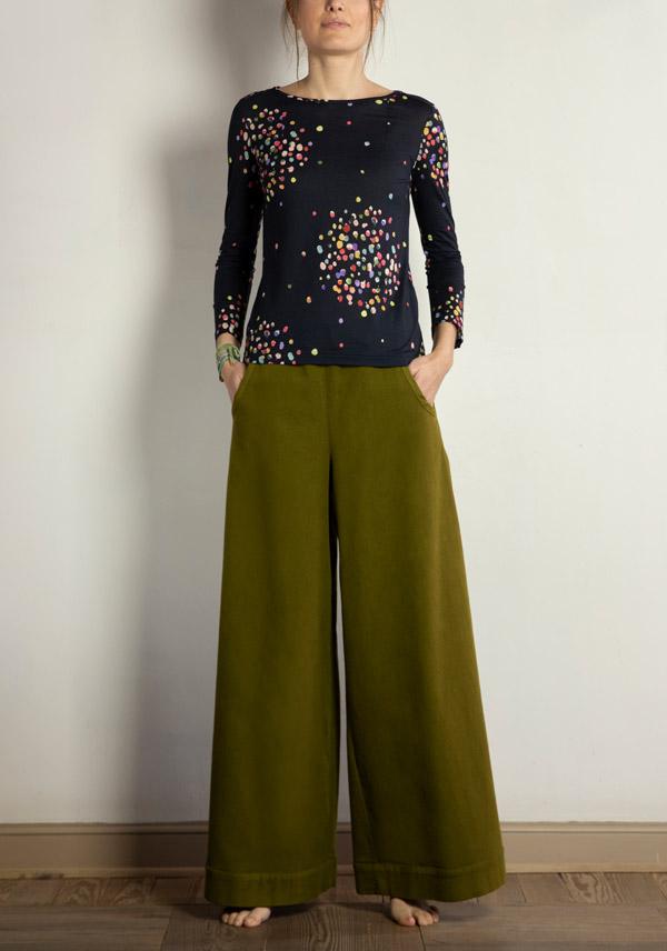 Rose & Lini BARBARA TANI COTTON “PANTS 457 F02” CURRY